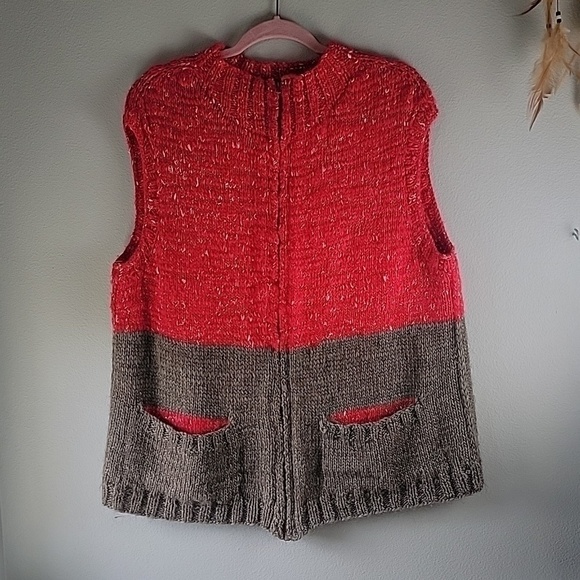 Source Unknown Jackets & Blazers - Colorblock Knit Vest with mock neck